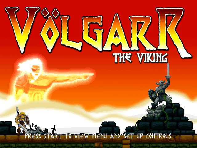 Volgarr the Viking Title Screen